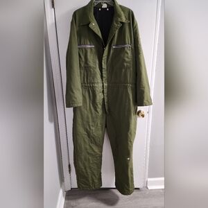 Unitog  Green Vintage Quilted Coveralls , Size LT